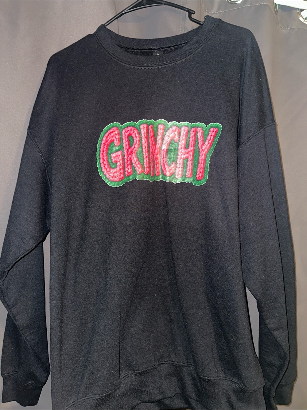 Black 'GRINCHY' Pullover Sweatshirt